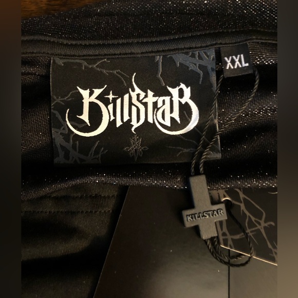 KILLSTAR Metals Reflection metallic silver stretch top - Picture 7 of 9